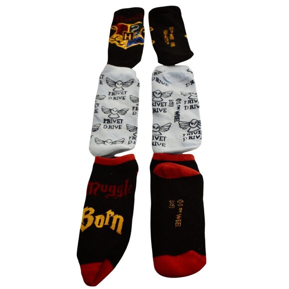 3 Pair Adult Harry Potter Ankle Socks - Picture 1 of 3